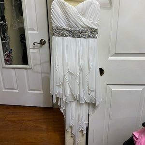 White High Low Dress Size 1